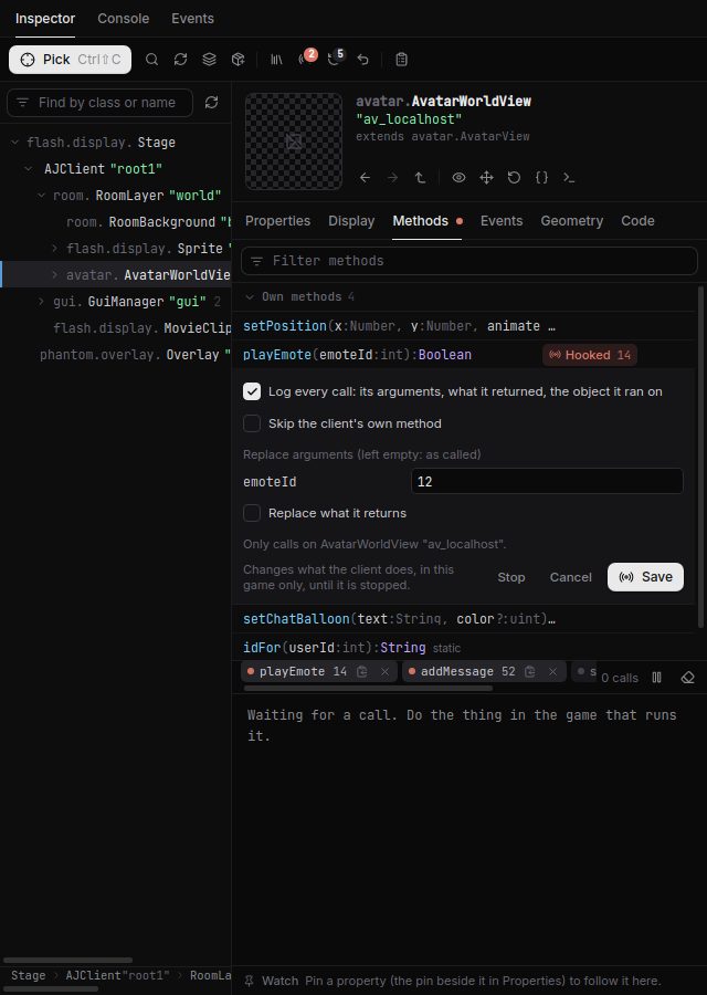 Hooking a method in the Inspector